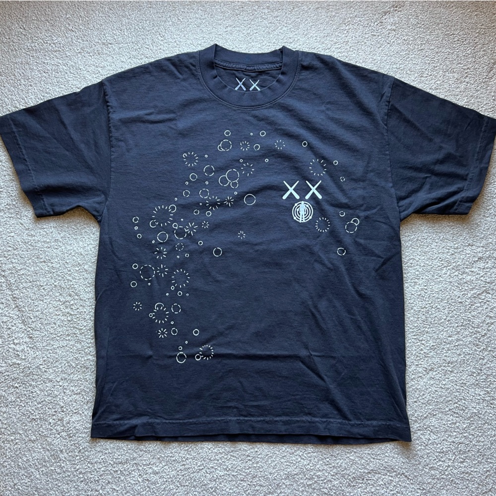 KAWS For Kid Cudi Glow Tee Astronaut Black Small